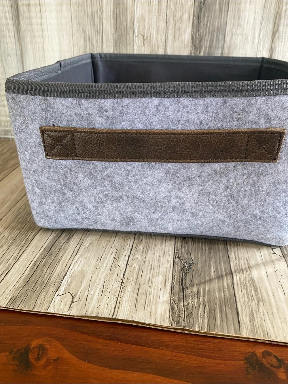 THIRTY-ONE YOUR WAY STORAGE BIN— BRUSHED WHISPER GREY